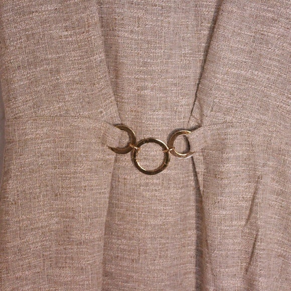 Antonio Melani light brown gold cocktail dress - Picture 2 of 6